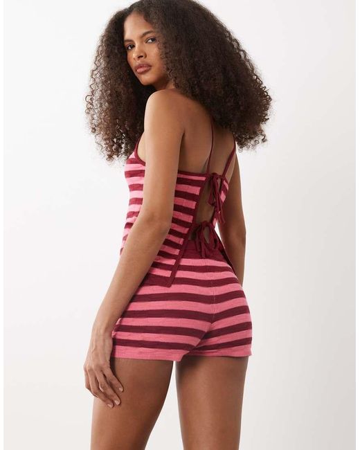 Mango Red Teen Knitted Short Co-ord