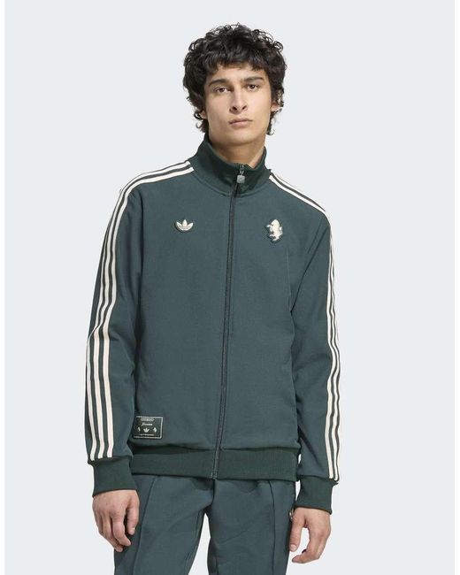 Adidas Originals Green Juventus Terrace Icons Track Top for men