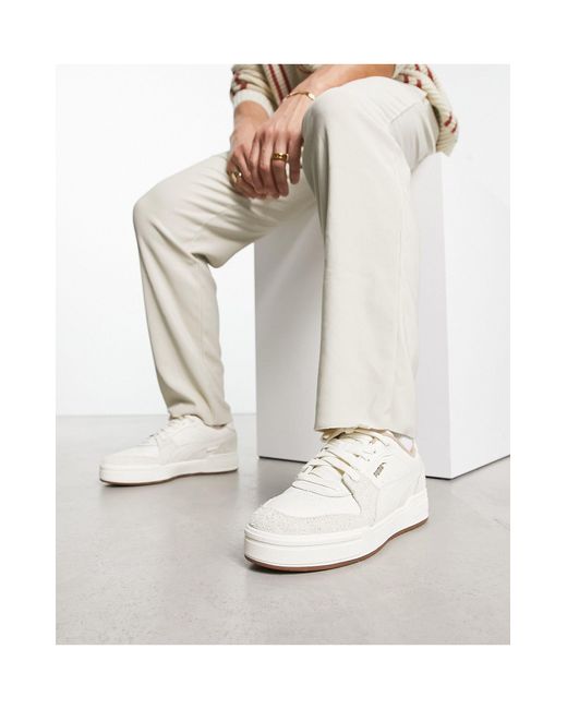 PUMA White Ca Pro Lux Prm Sneakers for men