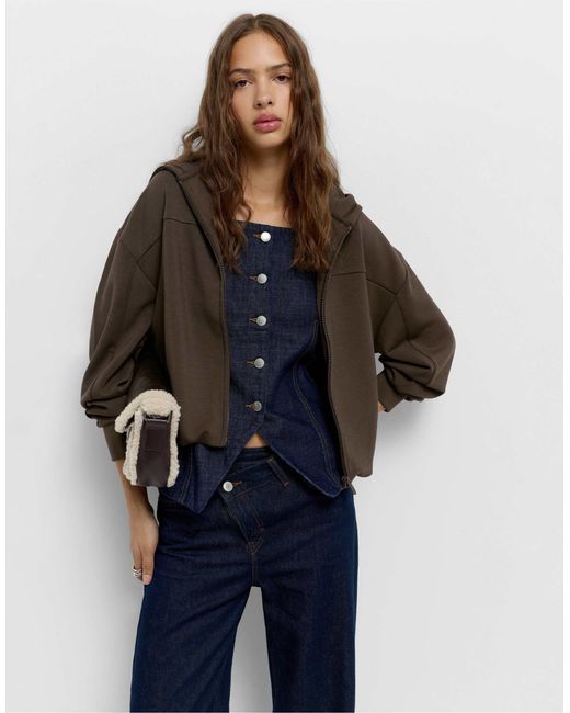 Pull&Bear Blue – balloon – kapuzenpullover