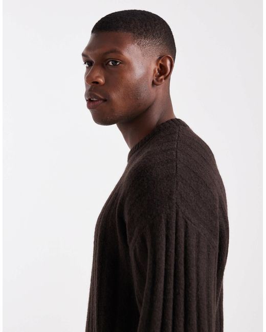 Jack & Jones – oversize-pullover in Black für Herren