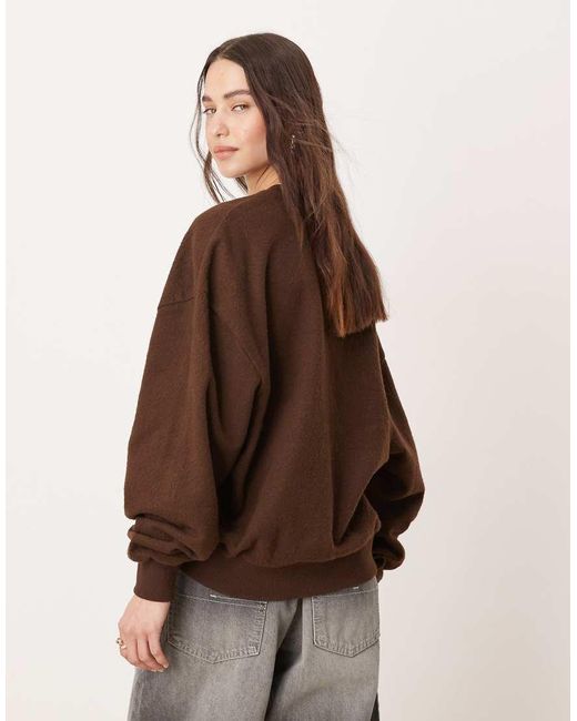 Felpa Comoda Scuro di Calvin Klein in Brown