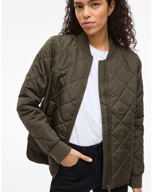 Vila Green Bomber Jacket