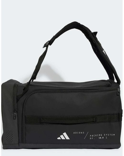Adidas Originals Black Hybrid Duffel Bag