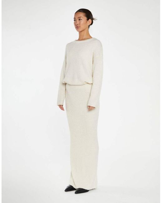 Glamorous White Oversized Jumper