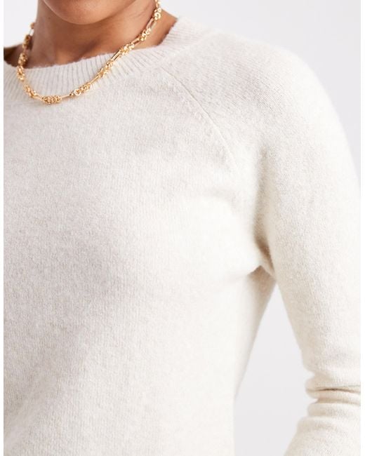 Pull en maille à encolure ronde - crème Vero Moda en coloris Blue