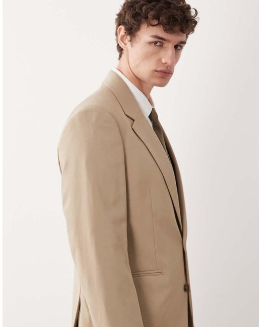 ASOS Natural Slim Suit Jacket for men