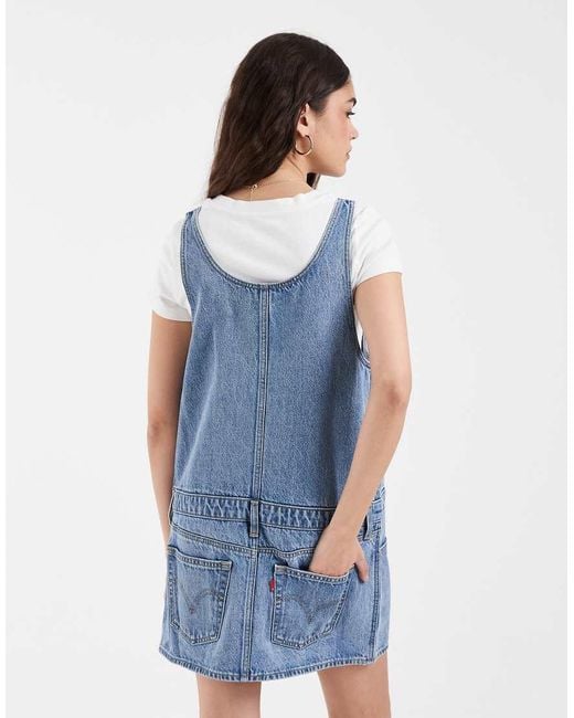 Levi's Blue Mini Zip Dress