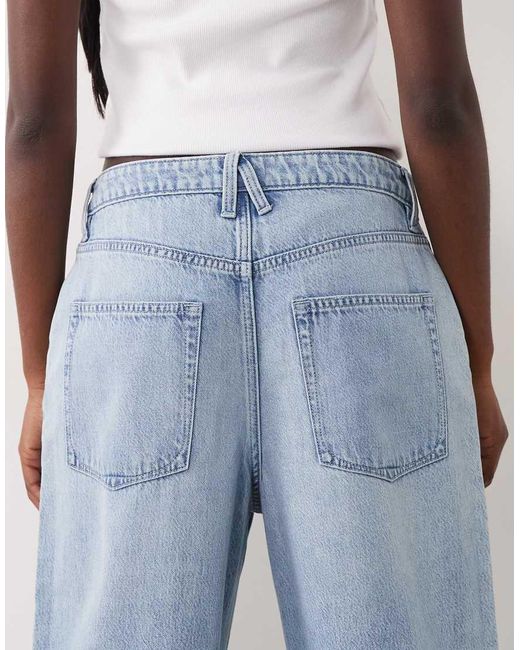 GOOD AMERICAN Blue Weightless High Waist Wide Leg Jeans