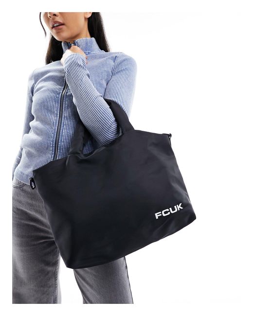 French Connection Blue Fcuk Relaxed Tote Bag