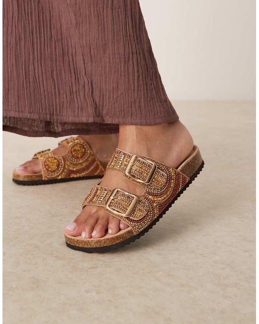 Funky di Asos Design Wide Fit in Brown