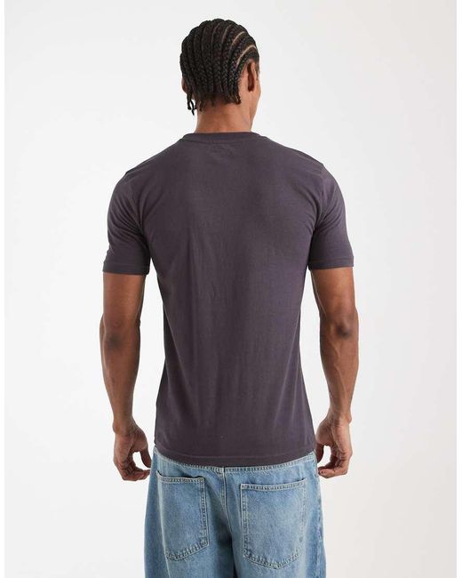 New Look Blue Muscle Fit T-Shirt for men