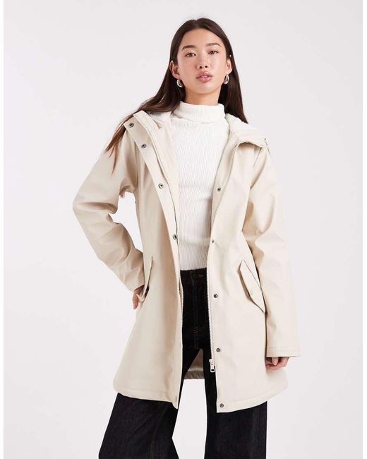 ONLY Natural Lined Rain Coat