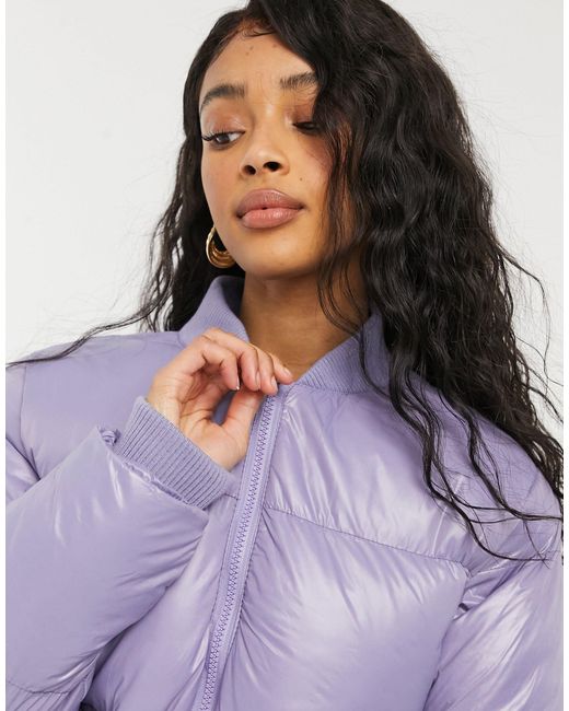 high shine bomber jacket