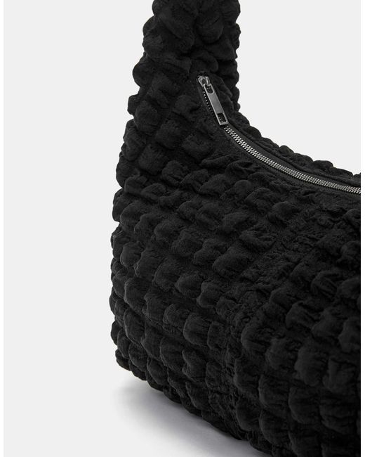 Pull&Bear Black – gefütterte einkaufstasche