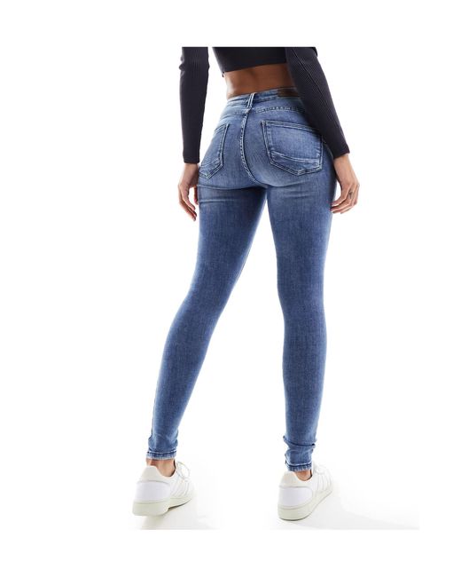 ONLY Blue Push Up Skinny Jeans