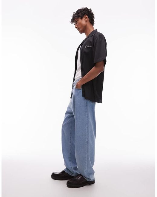 Carhartt Black Landon Loose Tapered Fit Jeans for men