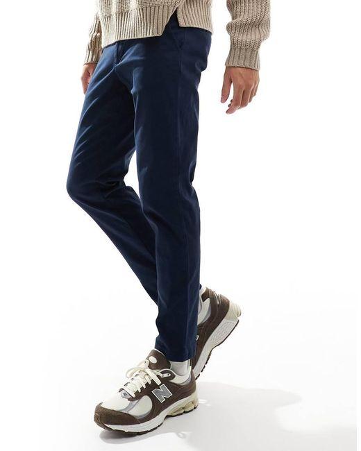 ASOS Blue Tapered Chinos for men
