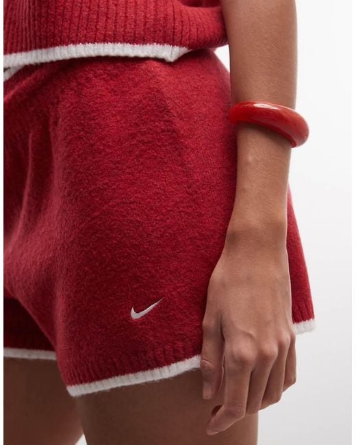 Nike Red Knitted Short