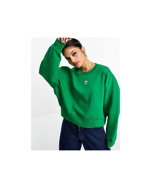 – Originals essentials Lyst | adidas – Grün sweatshirt DE in