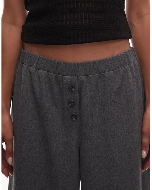 ASOS Black Pull On Tailored Trouser