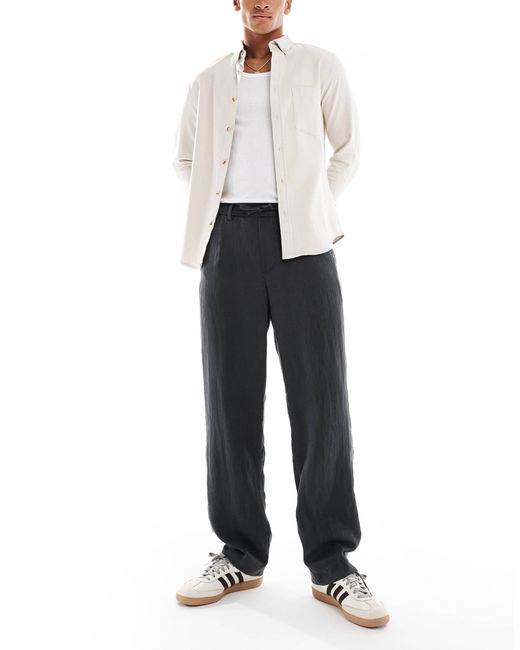 Jack & Jones White Lightweight Drawstring Trouser for men