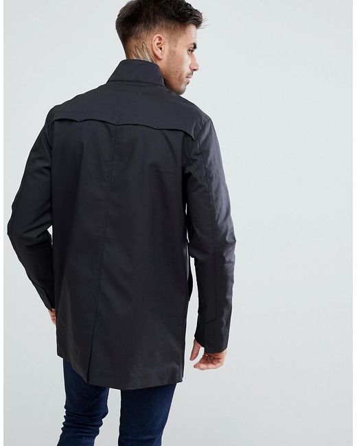 Fred Perry Bonded Mac In Black for Men Lyst