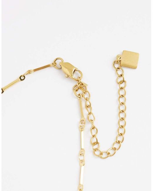 ASOS White Waterproof Stainless Steel Necklace With Fish Pendant