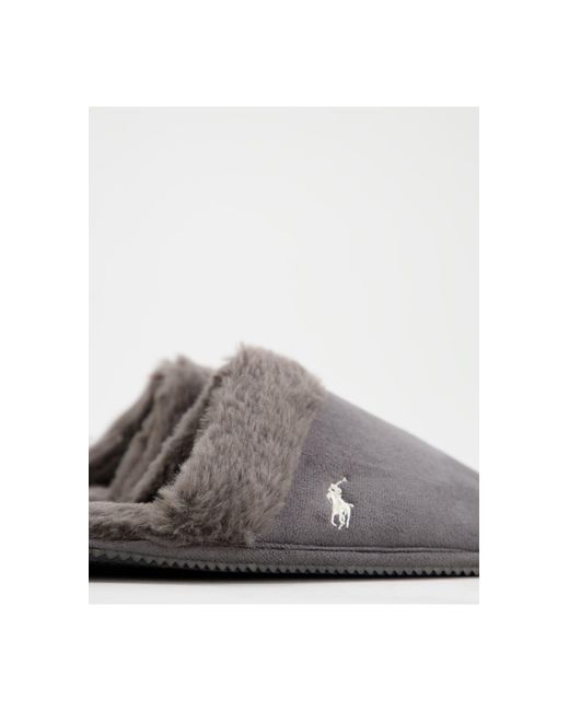 Polo Ralph Lauren White Summit Scuff Mule Slippers