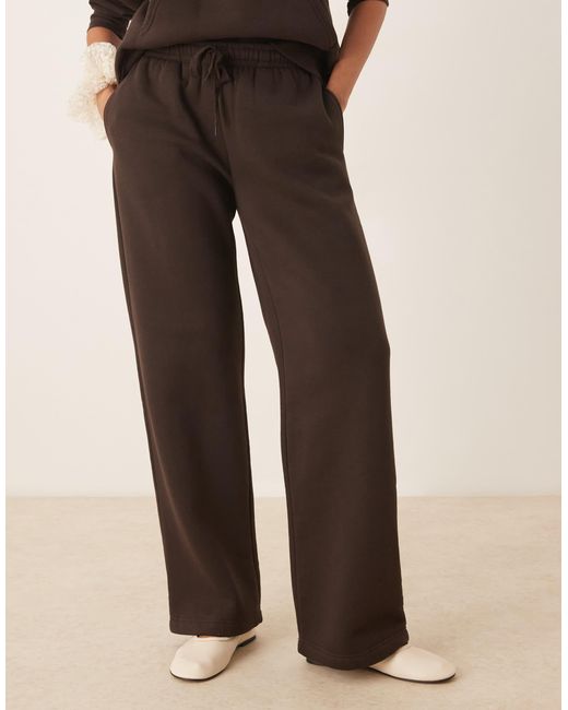 Gina Tricot Natural Co-ord Loose Fit Straight Leg joggers