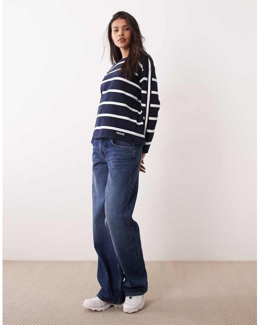 Regatta Blue Side Stripe Avira Sweatshirt