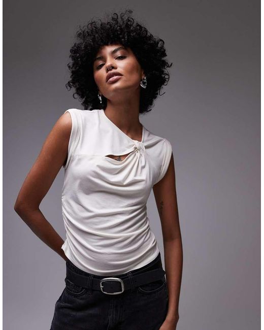 Top Robin De -Blanco AllSaints de color Gray