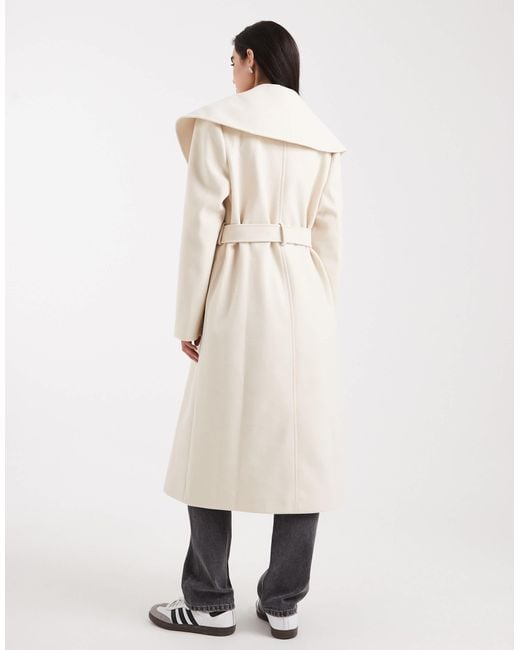 Miss Selfridge Natural Formal Wrap Coat