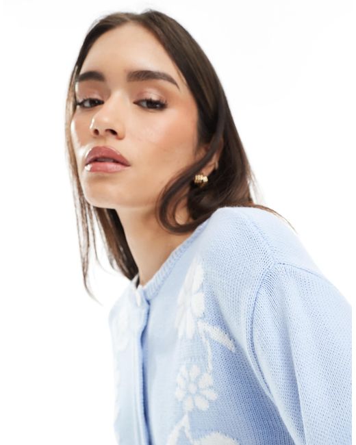 Miss Selfridge Blue – strickjacke