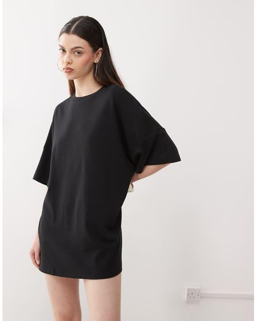 Noisy May Black Boxy T-Shirt Dress