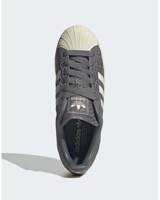 Adidas Originals Gray Superstar Ii Shoes