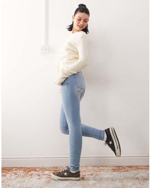 Noisy May Blue Jen Push Up Jeans