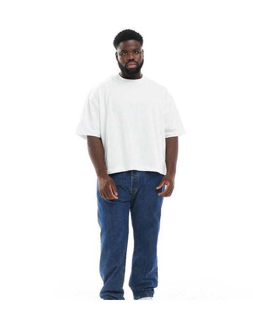 Levi's White Big & Tall 501 Original Straight Jeans for men