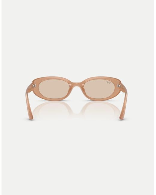 Ray-Ban Natural Rb4441D Rectangle Sunglasses With Lens
