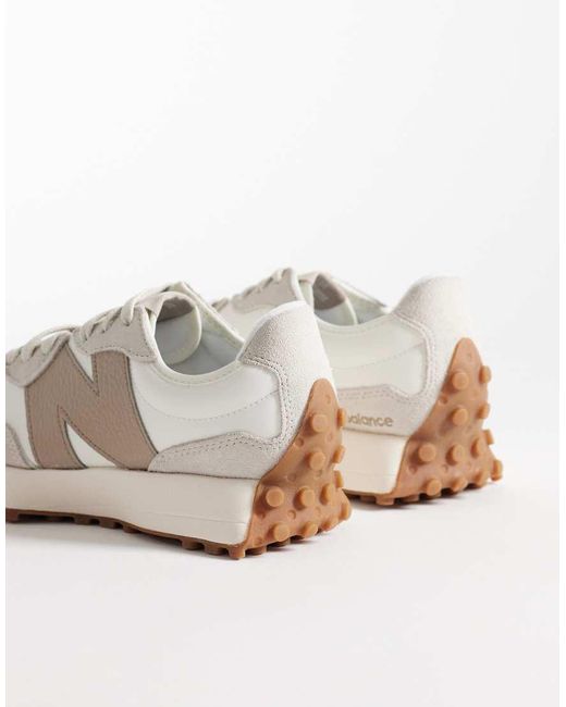 New Balance White 327 Sneakers