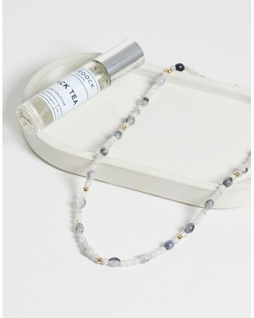 ASOS – perlenkette in White für Herren