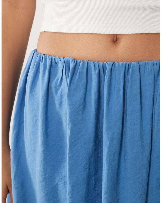 ASOS Blue Drapey Balloon Skirt