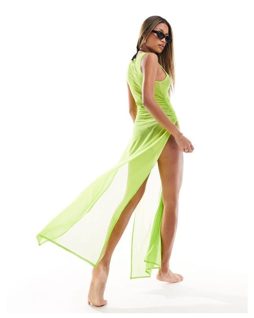 Threadbare Green Beach Cover Up Dress