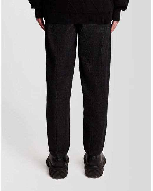 Lyle & Scott Black Trousers Ls X Arun Rose Denim for men