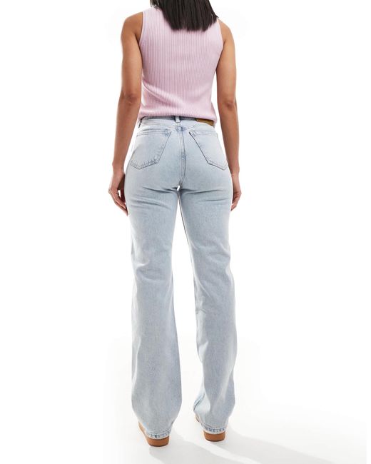 Calvin Klein Blue High Rise Straight Jeans