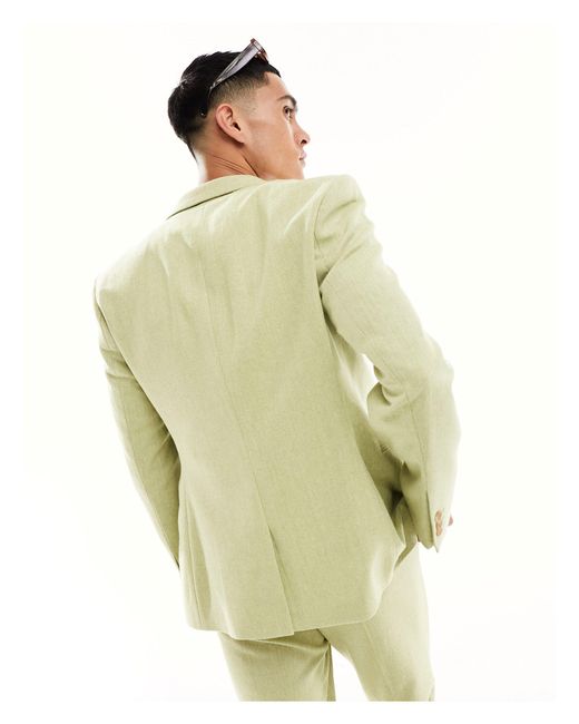 ASOS Green Skinny Suit Jacket for men