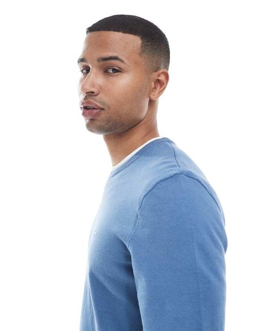 Levi's Lichtgewicht Gebreide Trui Met Batwing-Logo in het Blue voor heren