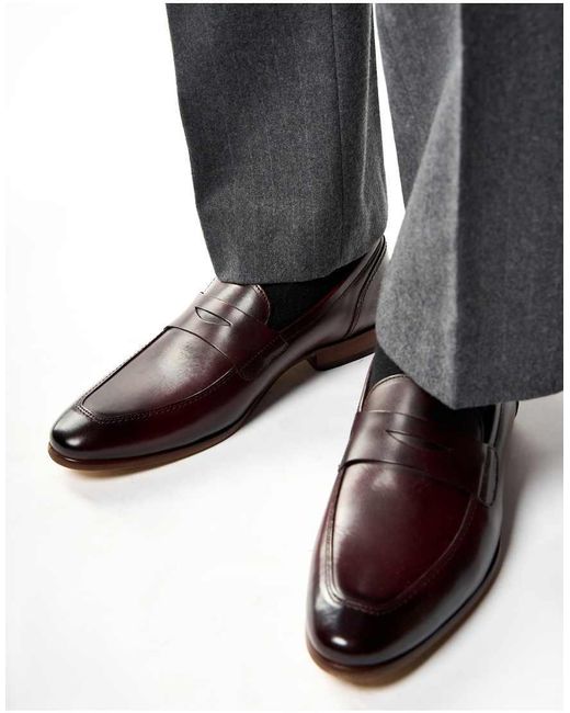 Base London Black Bruno Penny Loafer for men