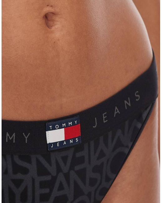Tommy Hilfiger Multicolor Tommy Jeans Logo Print Cheeky Bikini Bottoms