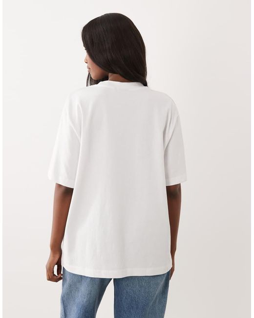 ASOS White Short Sleeve Oversized T-Shirt With New York Graphic